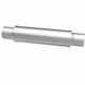 MagnaFlow Magna SS 4x4x14 muffler for trucks, showing the stainless steel construction and inlet/outlet openings.