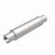 MagnaFlow Mag SS muffler with 3-inch inlet, 14x4x4 inch dimensions, showing the stainless steel construction and inlet/outlet pipes.