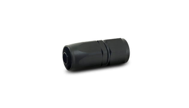 Vibrant -4AN straight hose end fitting with metal construction and polished finish, designed for high-performance fluid connections.