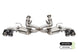 CORSA Performance Corsa 2020-2025 Chevrolet Corvette C8 RWD catback exhaust with 3-inch valved system and 4.5-inch polished carbon fiber tips