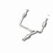 MagnaFlow direct fit catalytic converter for 2015 GMC Yukon XL V8 6.2L engine, showing the metallic converter with mounting brackets.