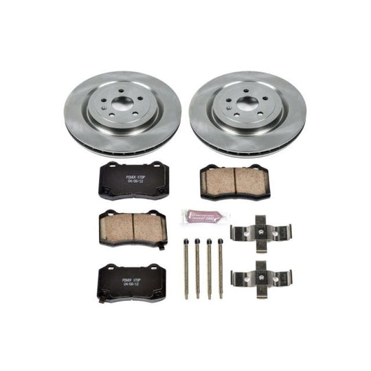 PowerStop OE rear brake kit for 2009-2015 Cadillac CTS, includes brake rotors and pads for reliable stopping performance