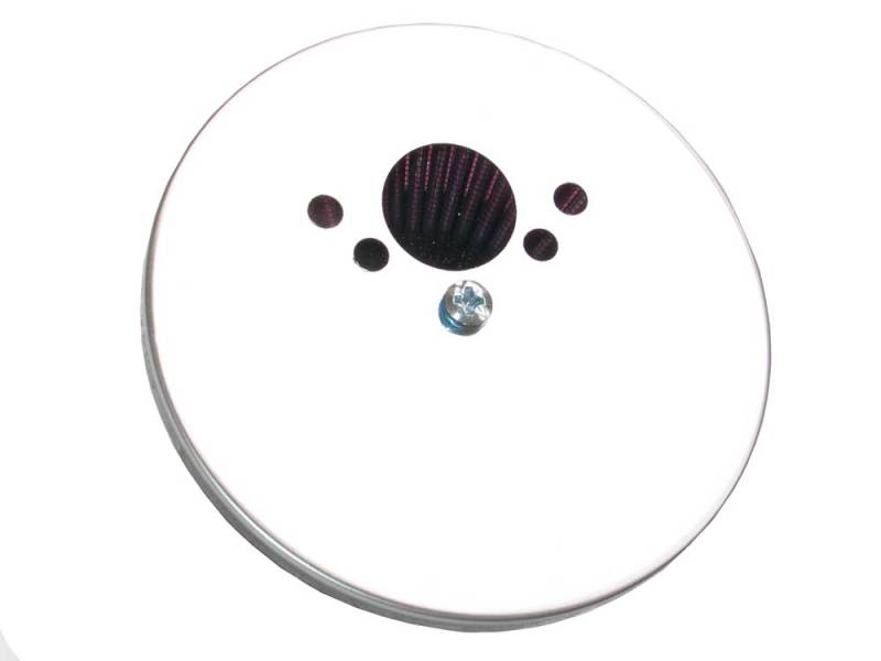 K&N Engineering custom round race air filter for Rover, 6.56in length, 6.31in width, 2.25in height, direct fit performance filter.
