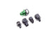 Radium Engineering Universal Check Valve Kit 6AN fittings with black and silver metal components on a clean background.