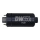 DeatschWerks 350 LPH DW350iL in-line external fuel pump with wiring, designed for high-performance fuel delivery in vehicles