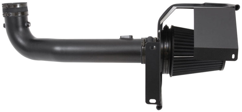 K&N 71 Series Performance Cold Air Intake Kit installed in Chevrolet Silverado and GMC Sierra 2014-2015 models, showing the intake components.