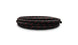Vibrant -4 AN two-tone black and red nylon braided flex hose, 10-foot roll, durable automotive fluid transfer hose.