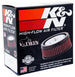 K&N Custom Round Air Filter with 5-3/8 inch outer diameter, 4 inch inner diameter, and 2 inch height for drop-in replacement.