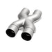 MagnaFlow Smooth Trans X 3/3 X 14 SS X pipe for exhaust system, made of stainless steel, with polished finish and durable construction.