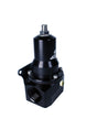 Aeromotive adjustable fuel pressure regulator with 30-120 PSI range, .500 valve, two AN-12 inlets, and AN-12 return port.