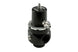 Turbosmart FPR10 Pro-Lite black fuel pressure regulator for automotive engines, with adjustable control and compact design