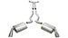 Polished CORSA Performance catback exhaust system for 2010-2013 Chevrolet Camaro SS V8 convertible with sport-style design.