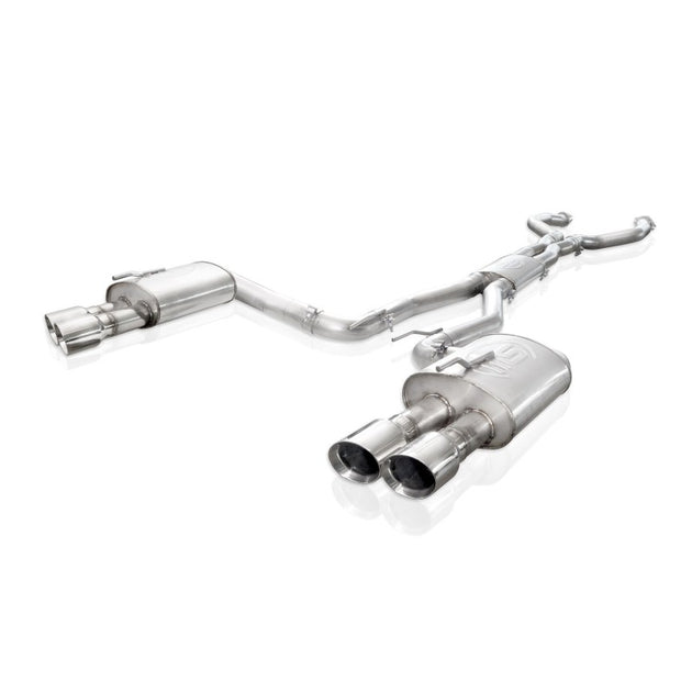 Stainless Works catback exhaust system for 2008-09 Pontiac G8 GT with 3.5-inch tips and turbo chambered muffler, including X-pipe.