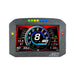 AEM CD-7G Carbon Flush Digital Dash Display gauge with internal 20Hz GPS and antenna, showing digital readout and sleek carbon finish.
