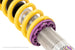 KW Coilover Kit V1 for 2010+ Chevrolet Camaro shows adjustable coilover suspension components on a vehicle.