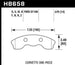 Hawk Performance DTC-70 race brake pads for Chevy Corvette Grand Sport and Z06, front brake pads with high-performance racing design