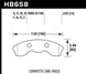 Hawk Performance DTC-70 race brake pads for Chevy Corvette Grand Sport and Z06, front brake pads with high-performance racing design