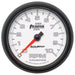 AutoMeter Phantom II 52.4mm water temperature gauge showing temperature range from 100 to 250°F with a black dial and digital display.