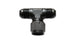 Vibrant -8AN Tee fitting with female swivel side, metal construction, designed for high-performance hydraulic or fuel line connections.