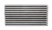 Vibrant universal oil cooler core measuring 6x10x2 inches, with metal fins and inlet/outlet ports for efficient engine cooling.