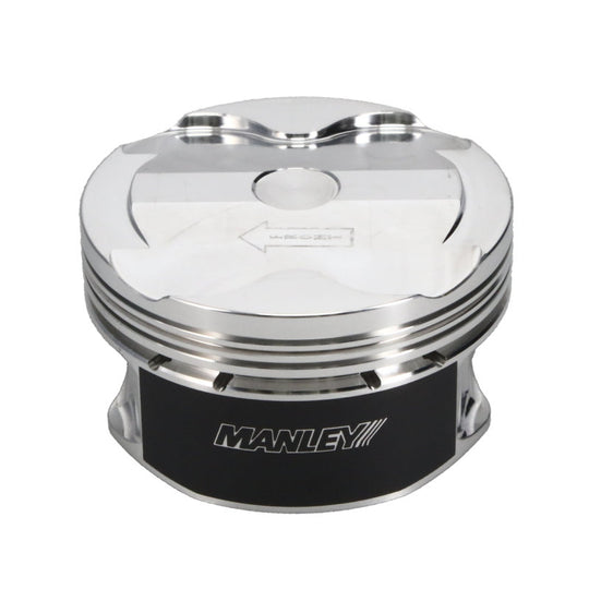 Manley Performance forged platinum piston set for Ford Coyote 5.0L DOHC engine, 3.662-inch bore, 11:1 compression ratio, 8-cylinder