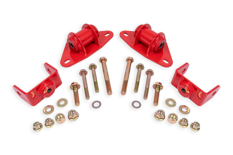 Red BMR Suspension motor mount kit for 2014-2019 Chevrolet Corvette, engine mounts with durable construction and fitment details.