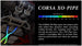 Corsa 2005-2007 Chevrolet Corvette C6 6.0L V8 X Pipe exhaust system by CORSA Performance, showing the metal pipe components.
