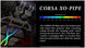Corsa 2005-2007 Chevrolet Corvette C6 6.0L V8 X Pipe exhaust system by CORSA Performance, showing the metal pipe components.
