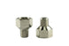 Turbosmart 1/16in NPT male and 1/8in NPT female fittings for fuel or oil line connections.