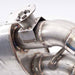 Stainless Works 2016+ Chevy Camaro SS axle back exhaust with red 3-inch performance connect, valve, and 4-inch quad tips.