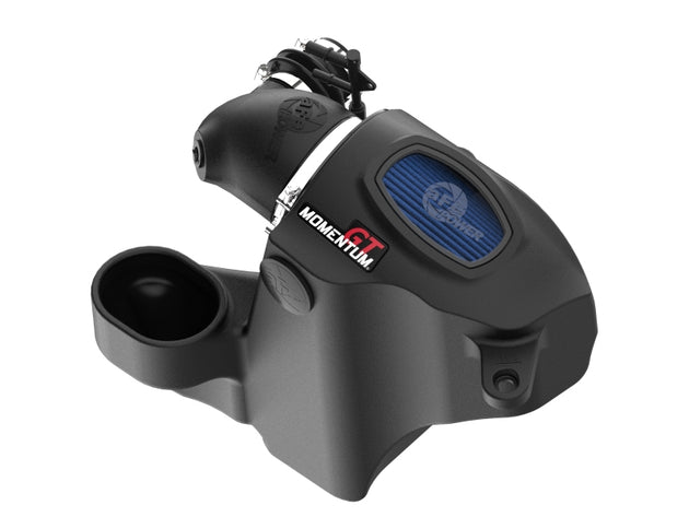 aFe Momentum GT cold air intake system with Pro 5R filter installed in a Jeep Grand Cherokee 4xe 2022-2025, L4 2.0L engine.