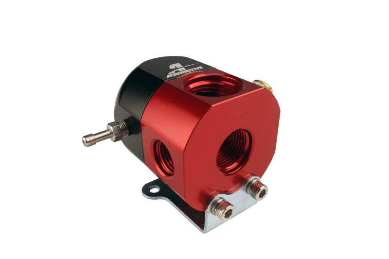 Aeromotive A1000 Carbureted Bypass Fuel Pressure Regulator with 2 ports, designed for precise fuel system regulation.