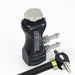 Turbosmart GBCV In Cabin Black boost controller with black control knob and gauge for precise turbo boost adjustment.