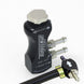 Turbosmart GBCV In Cabin Black boost controller with black control knob and gauge for precise turbo boost adjustment.