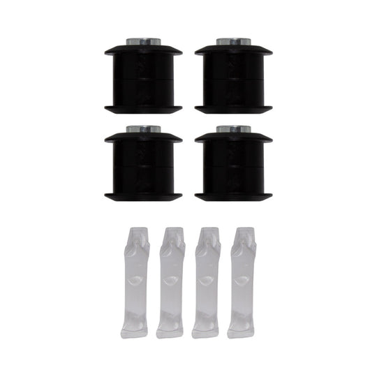 Bilstein B1 replacement bushing kits for shocks and struts, showing components and bushings for vehicle suspension repair.