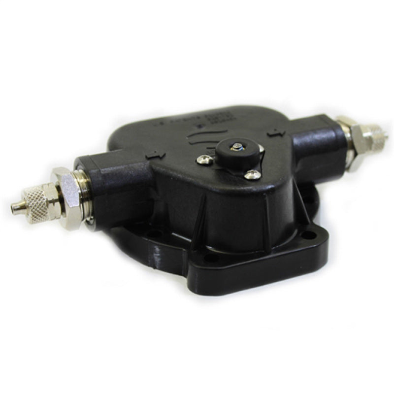 Snow Performance injection pump upper housing assembly for 40900 pump push-loc, durable plastic component for snow performance systems.