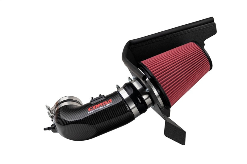 Corsa Chevrolet Camaro ZL1 2017-2023 carbon fiber cold air intake with DryTech 3D no oil filtration system