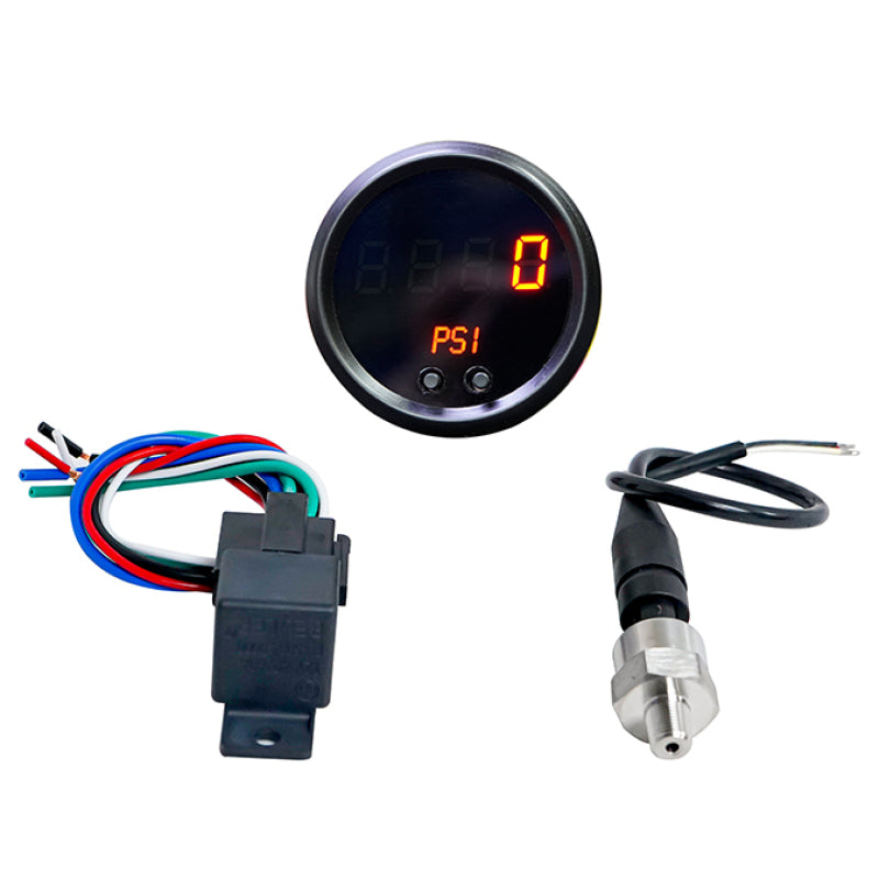 Nitrous Express 2-1/16 inch N2O pressure gauge and controller for nitrous oxide systems, with dials and control knobs visible.