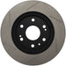 StopTech Power Slot front right brake rotor for 2007 Chevrolet Tahoe, slotted design for improved braking performance.