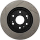 StopTech Power Slot front right brake rotor for 2007 Chevrolet Tahoe, slotted design for improved braking performance.