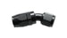 Vibrant -6AN AL 30 Degree Elbow Hose End Fitting, anodized aluminum, black finish, metal construction for high-performance fluid connections