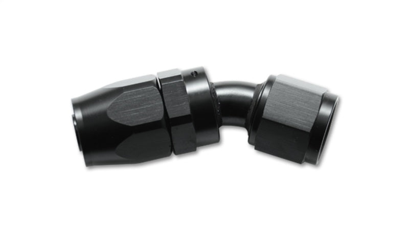 Vibrant -20AN AL 30 Degree Elbow Hose End Fitting showing metallic finish, 30-degree angle, and threaded connection for hoses.