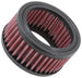 K&N Engineering round custom drop-in air filter with 2.875-inch ID, 3.875-inch OD, and 2-inch height for automotive air filtration