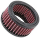 K&N Engineering round custom drop-in air filter with 2.875-inch ID, 3.875-inch OD, and 2-inch height for automotive air filtration