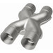 MagnaFlow Smooth Trans X 2.5/2.5 X pipe in stainless steel, designed for exhaust system performance and durability.