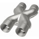 MagnaFlow Smooth Trans X 2.5/2.5 X pipe in stainless steel, designed for exhaust system performance and durability.