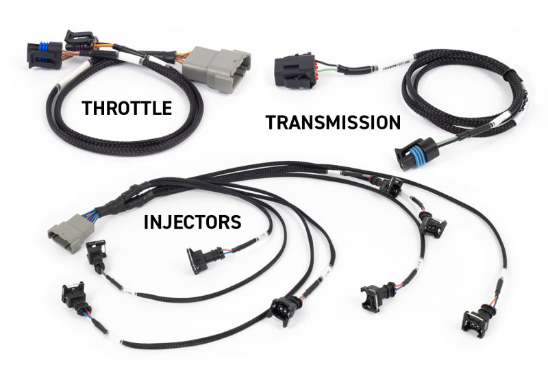 Haltech NEXUS Rebel LS Gen III cable throttle and EV1 injectors for manual transmission vehicles, part of programmers and tuners tools.