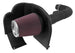 K&N 63 Series AirCharger cold air intake kit installed in a Chevy Silverado 4.3L V6 engine, showcasing the performance air filter and intake tubing.