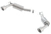 Borla catback exhaust rear section for 2010 Camaro 6.2L V8 S-type, featuring polished metal pipes and exhaust tips.