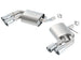 Borla axle back exhaust system for 2016 Chevy Camaro V6, rear section with ATAK performance muffler, without dual mode valves.